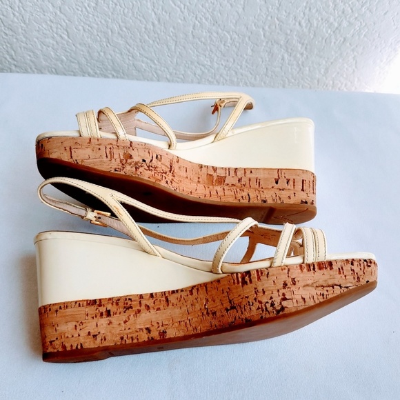 Prada Patent Leather Wedge Sandal Size 8.5 - Picture 5 of 7